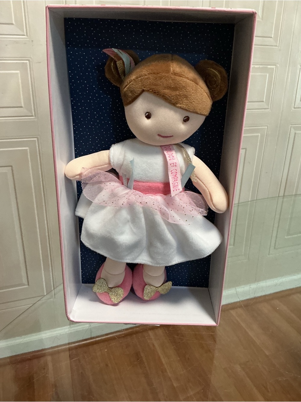Demoiselle Princesse Jolijou Doudou French Designed Cloth Doll 10" New In Box